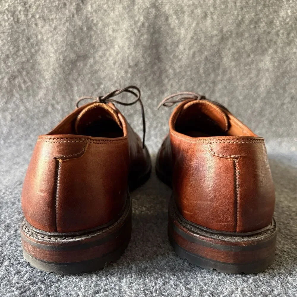 Allen Edmonds Black Hills Brown Leather Derby Dress Shoes Men's Size 14